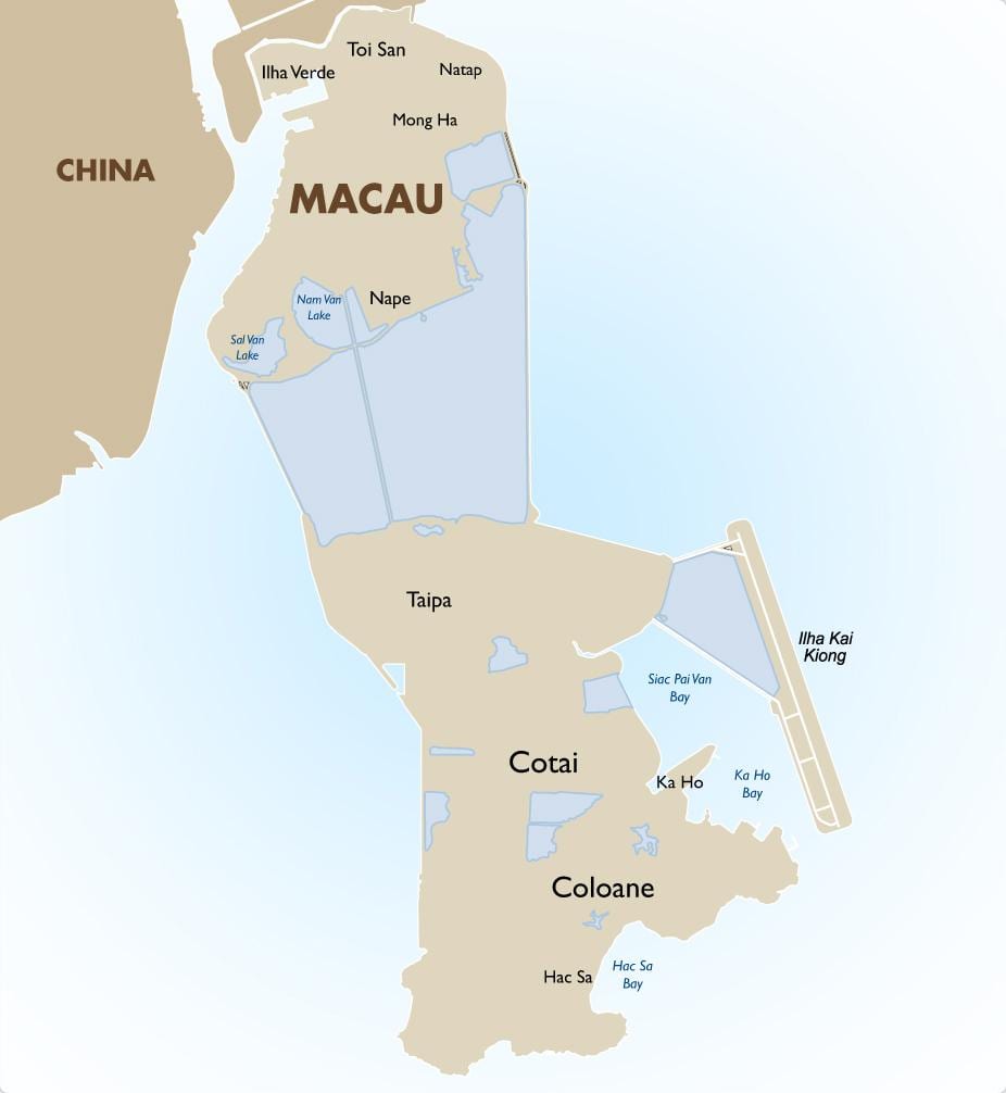 bản đồ của gáy Macau