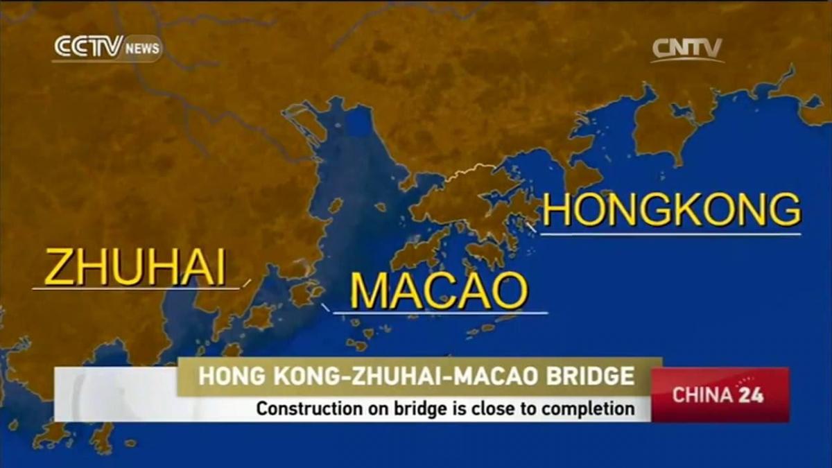hong kong Macau cầu bản đồ