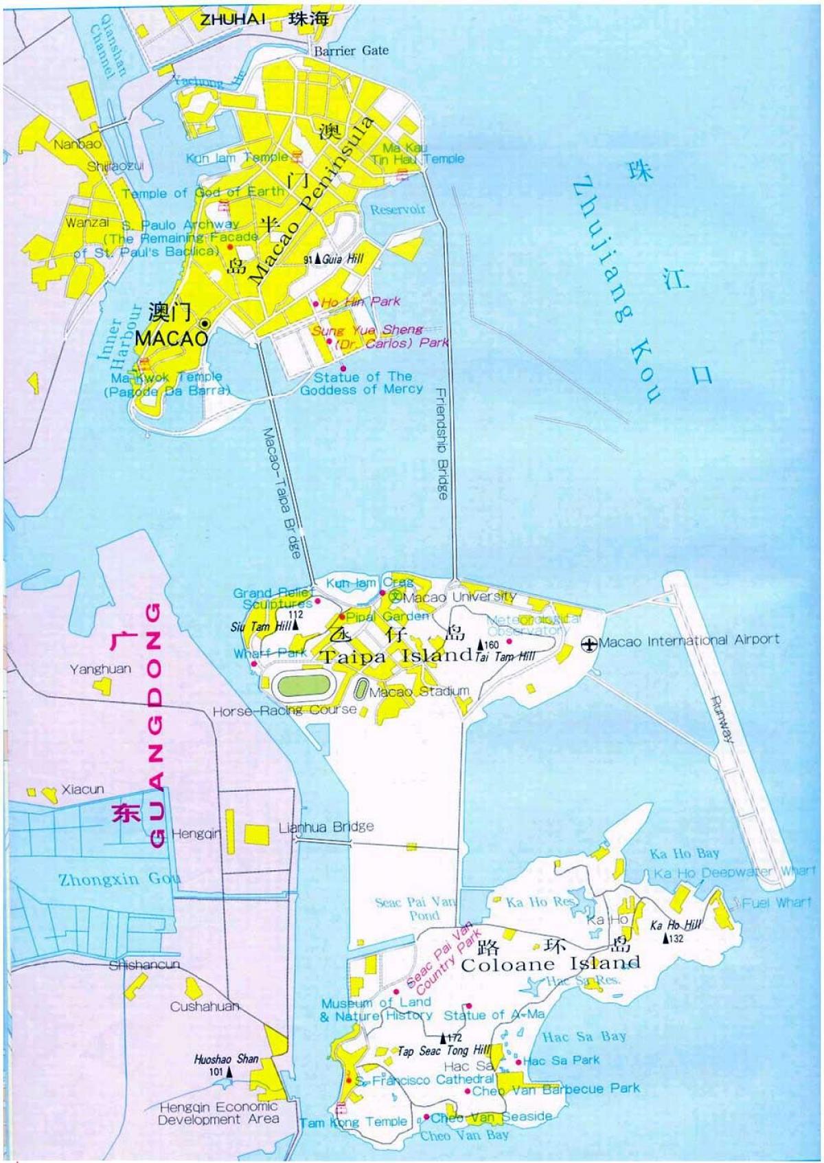 bản đồ của Ma cao thành phố