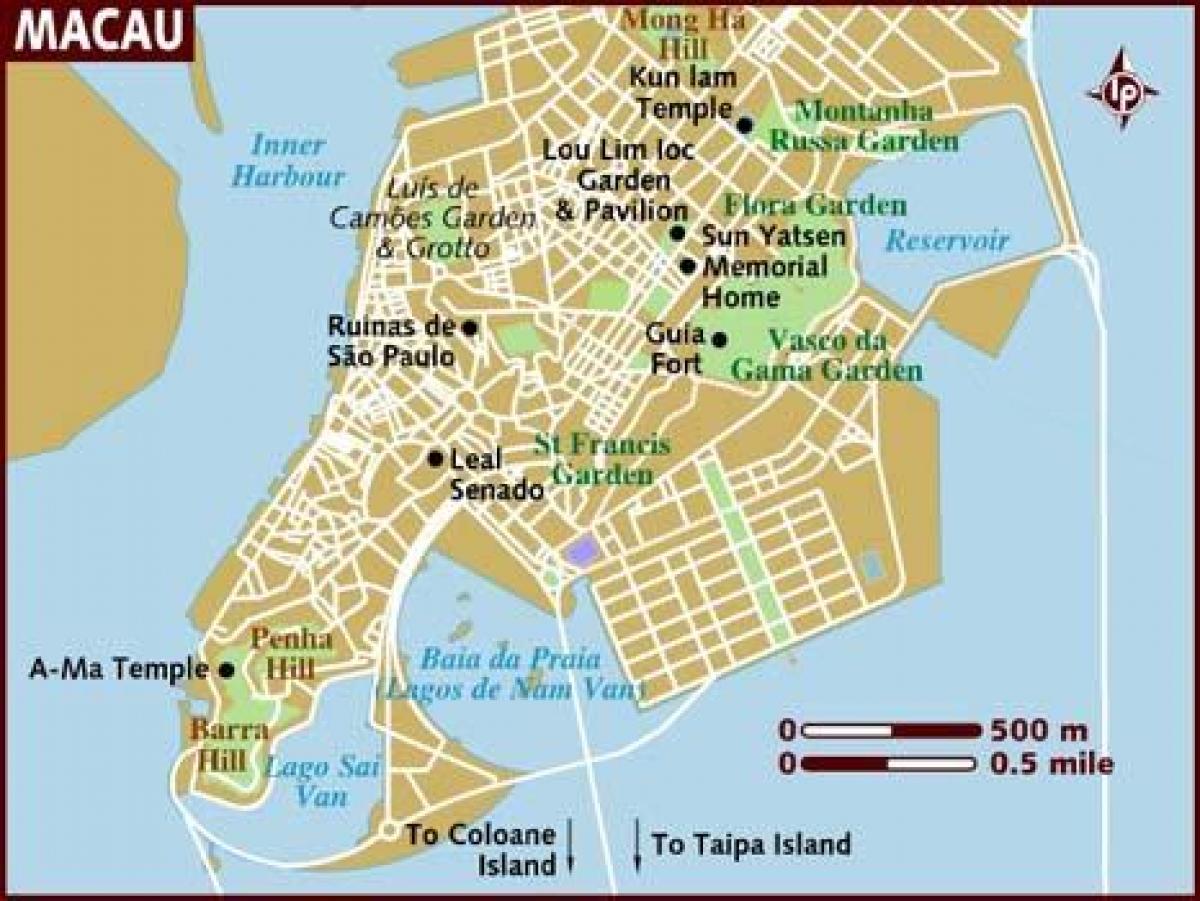 Macau bản đồ Trung quốc vị trí