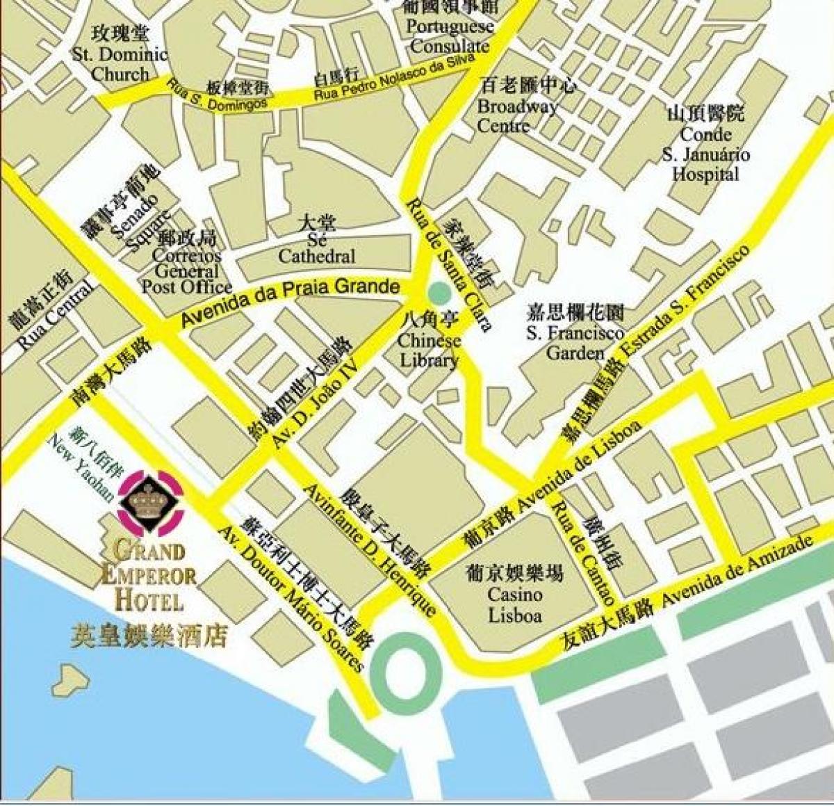 bản đồ của Macau tắm hơi