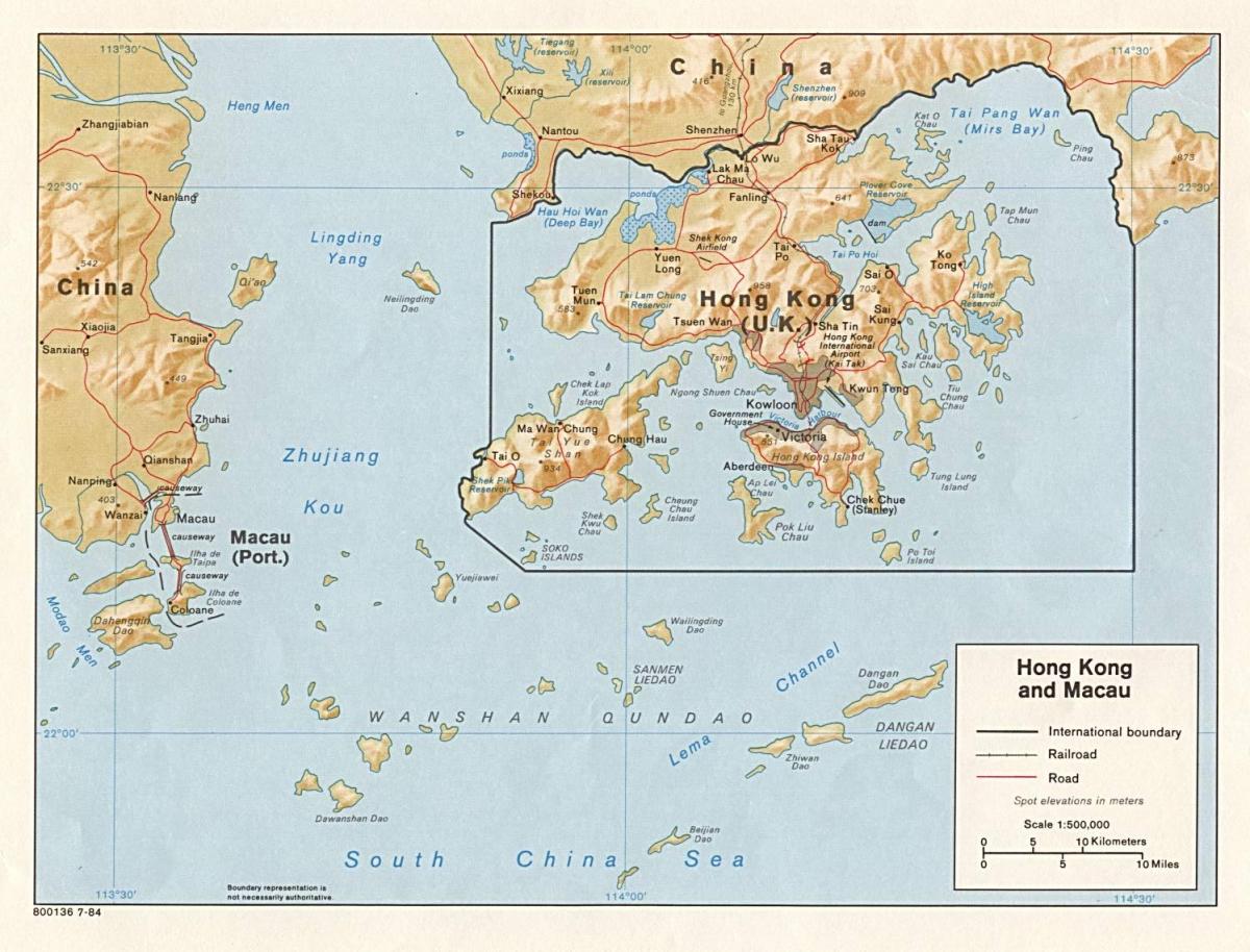 bản đồ của khu Macau