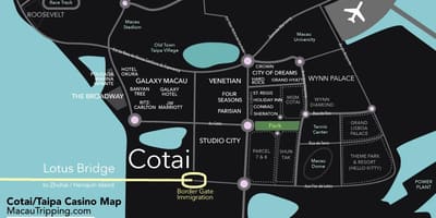 Bản đồ của cotai Macau