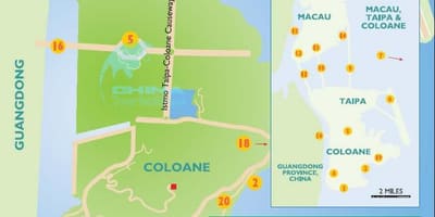 Bản đồ của đảo Macau
