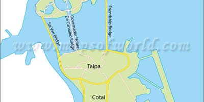 Macau, bán đảo bản đồ