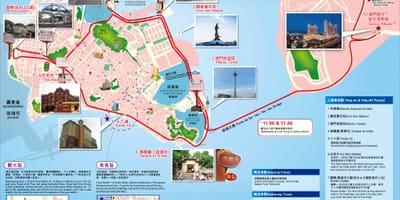 Bản đồ của Ma cao điểm du lịch