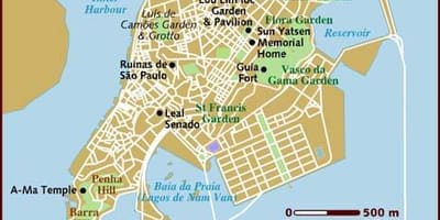 Macau bản đồ trong tiếng anh