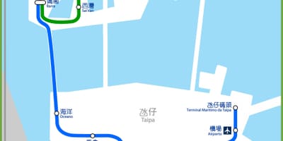 Macau ga tàu điện ngầm bản đồ