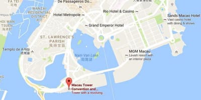 Bản đồ của Ma cao tháp