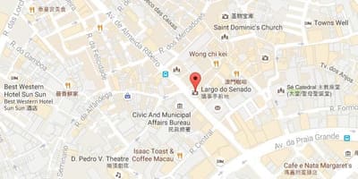 Bản đồ của thượng nghị viện vuông Macau