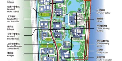Trường đại học của Macau bản đồ
